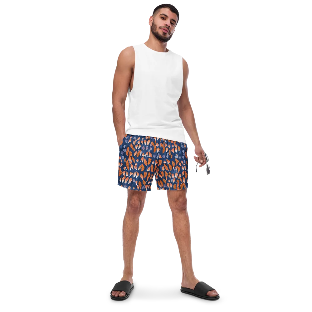 Ember Leaves on Swim Trunks — Front