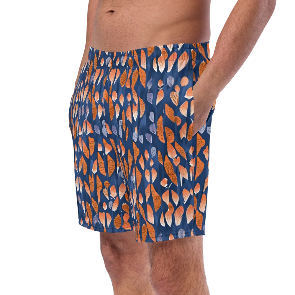 Ember Leaves on Swim Trunks — Left Front
