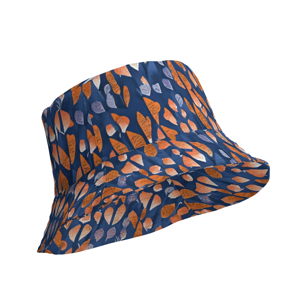 Ember Leaves on Reversible Bucket Hat — Product details Outside