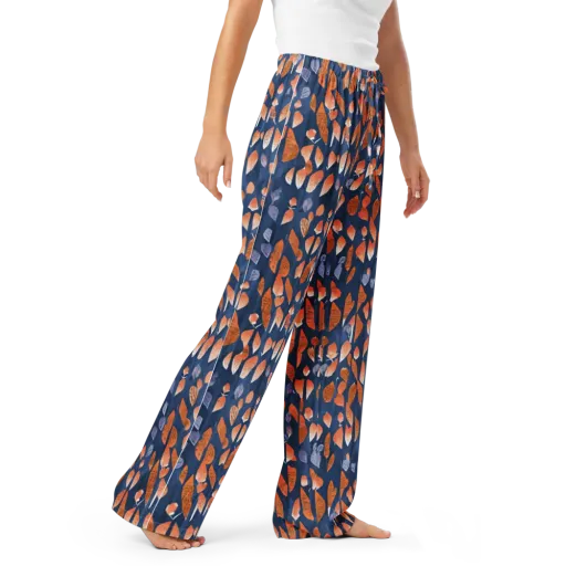 Ember Leaves on a Women's Pajama Pants