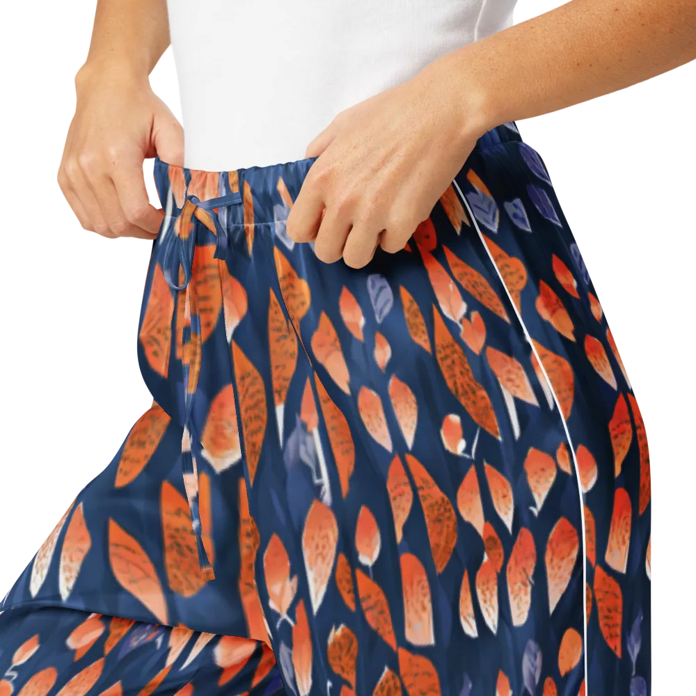 Ember Leaves on Women's Pajama Pants — Product details