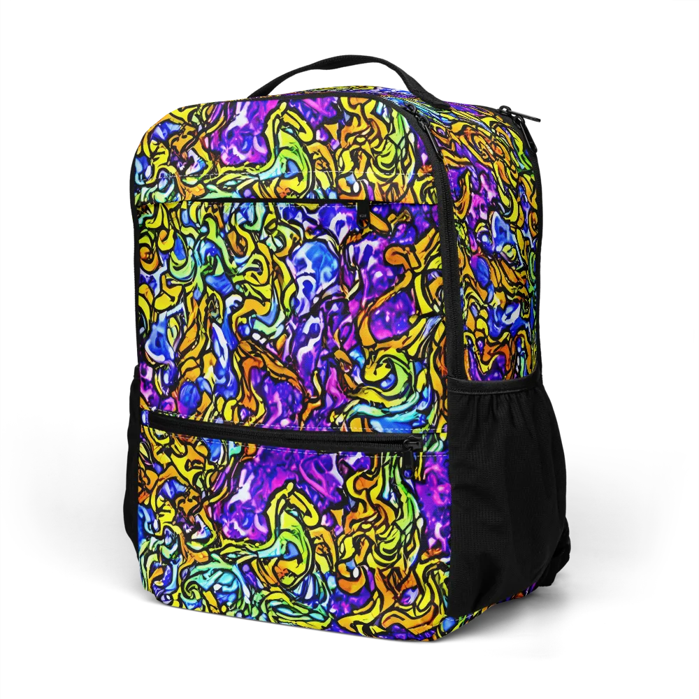 Jewel Frenzy on Utility Backpack — Left Front