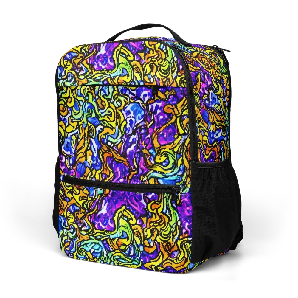 Jewel Frenzy on Utility Backpack — Left Front