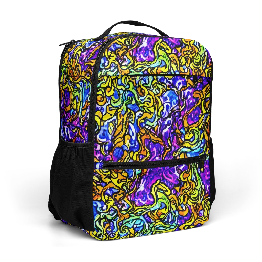 Jewel Frenzy on Utility Backpack — Right Front