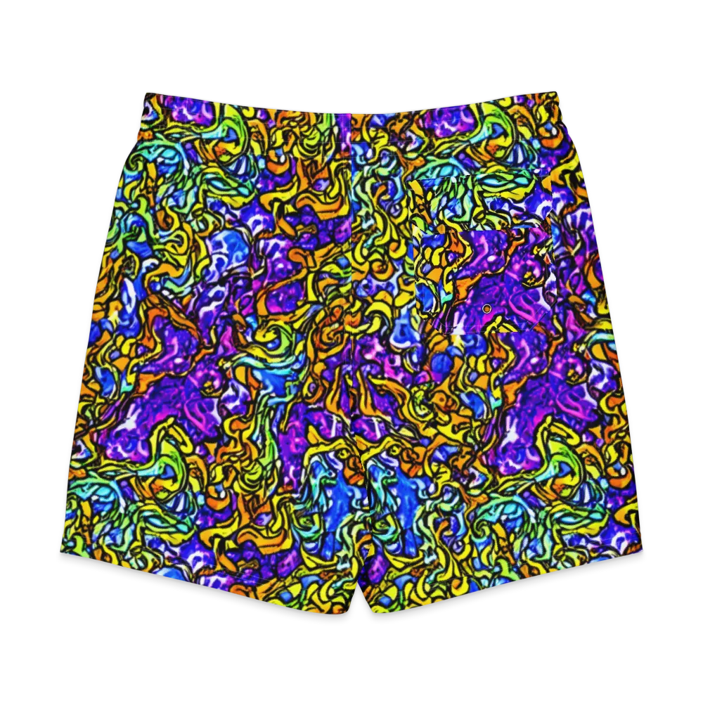 Jewel Frenzy on Men's Board Shorts — Back