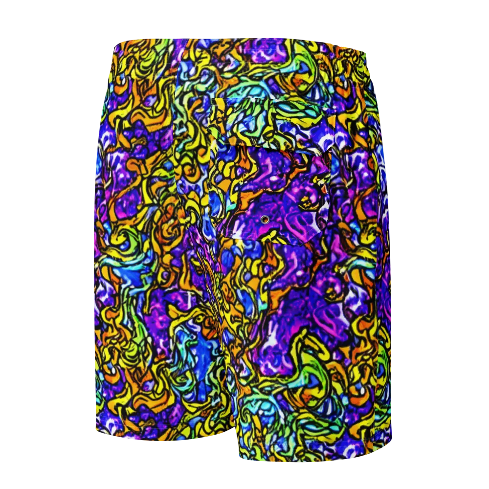 Jewel Frenzy on Men's Board Shorts — Back