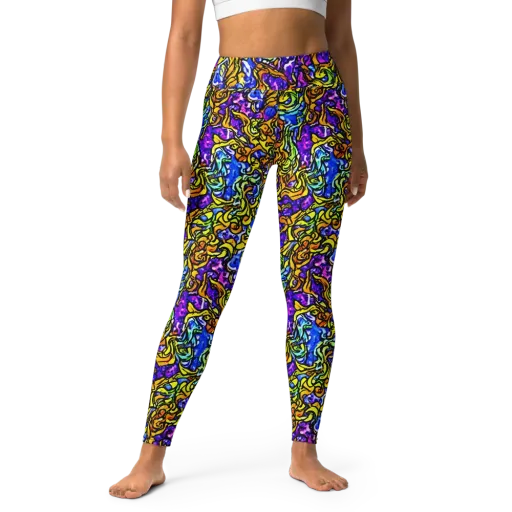 Jewel Frenzy on a Yoga Leggings
