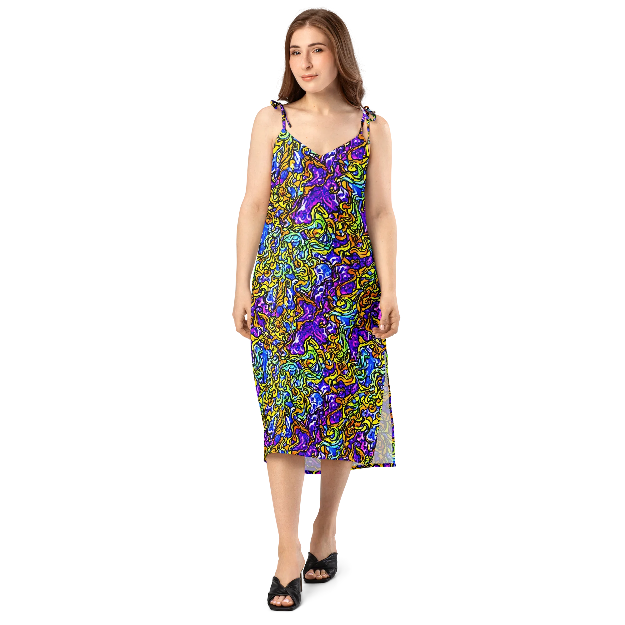 Jewel Frenzy on Slip Dress — Front