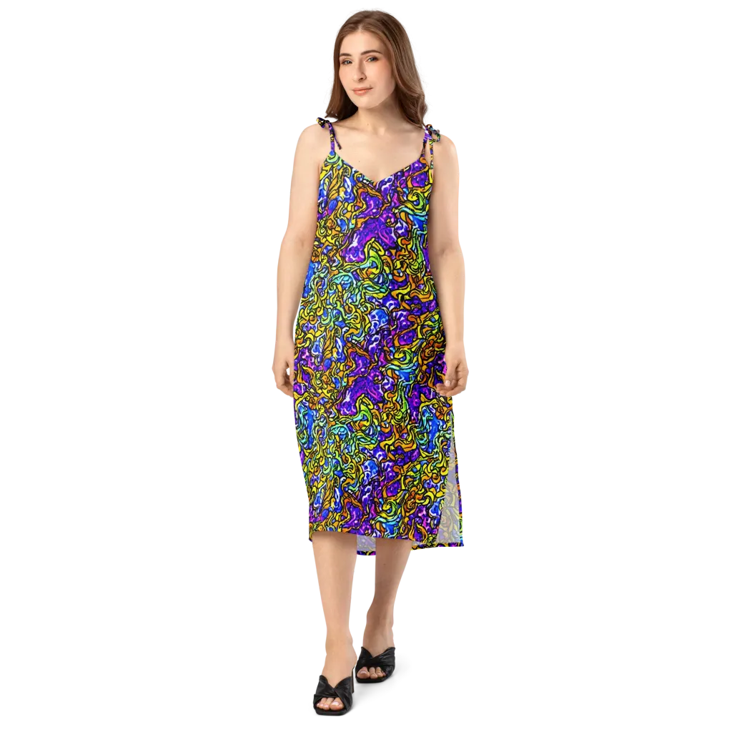 Jewel Frenzy on Slip Dress — Front
