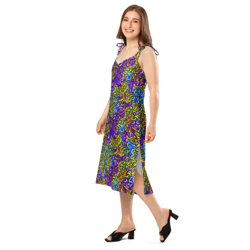 Jewel Frenzy on a Slip Dress
