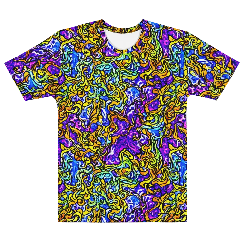 Jewel Frenzy on Men's Cotton Crew Neck T-Shirt — Front