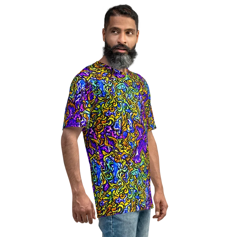 Jewel Frenzy on Men's Crew Neck T-Shirt — Right