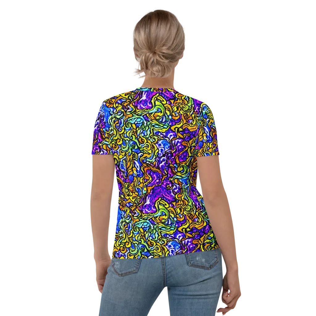 Jewel Frenzy on Women's Crew Neck T-Shirt — Back
