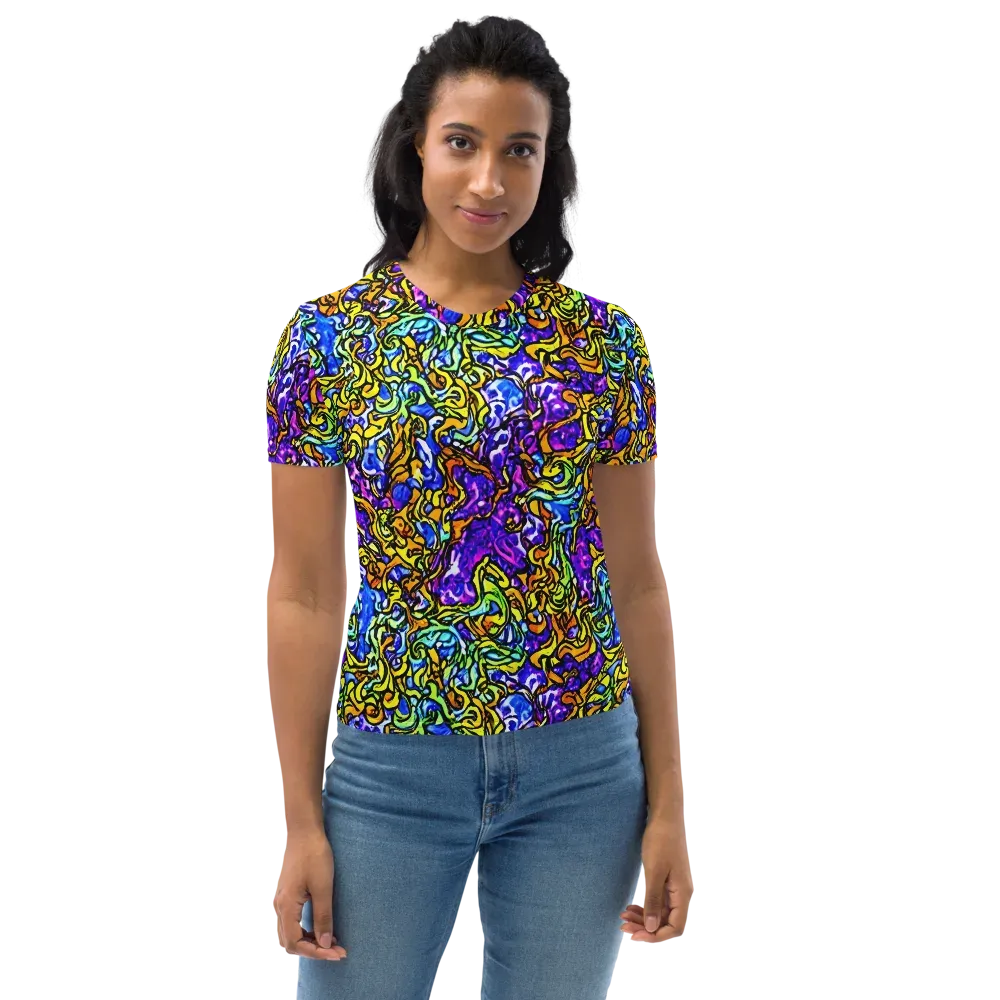 Jewel Frenzy on Women's Crew Neck T-Shirt — Front