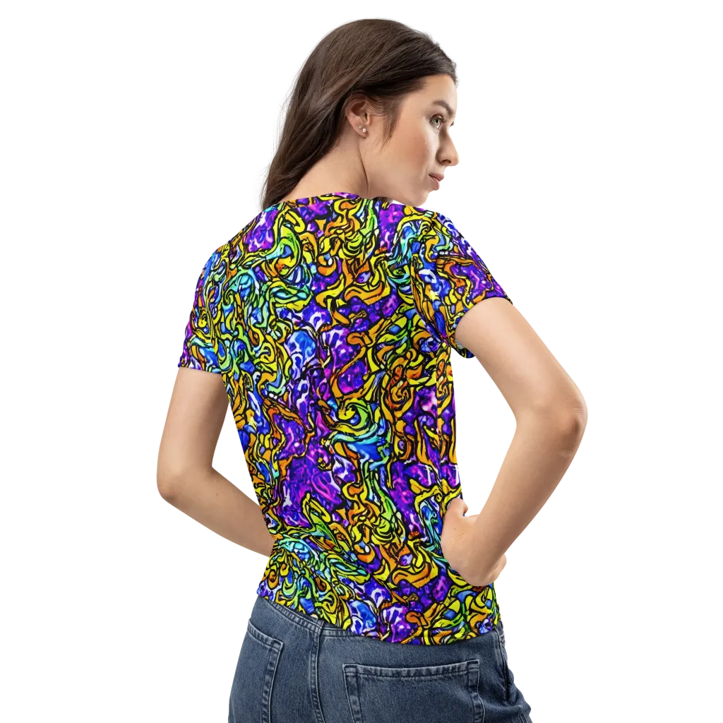 Jewel Frenzy on Women's Crew Neck T-Shirt — Back