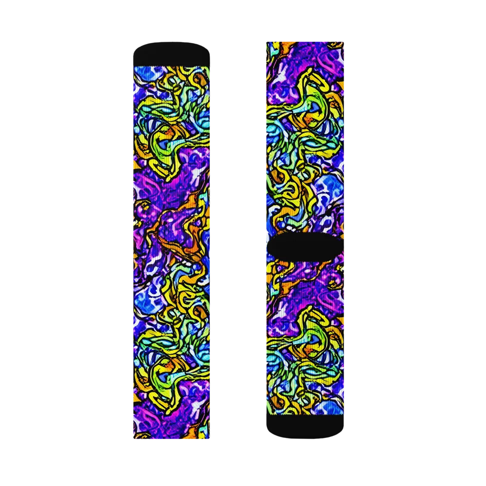 Jewel Frenzy on Socks — Left Sock