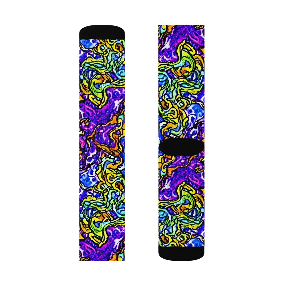 Jewel Frenzy on Socks — Right Sock