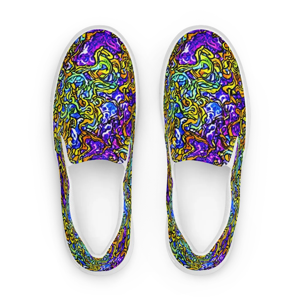 Jewel Frenzy on Women's Slip-On Canvas Shoes — Front