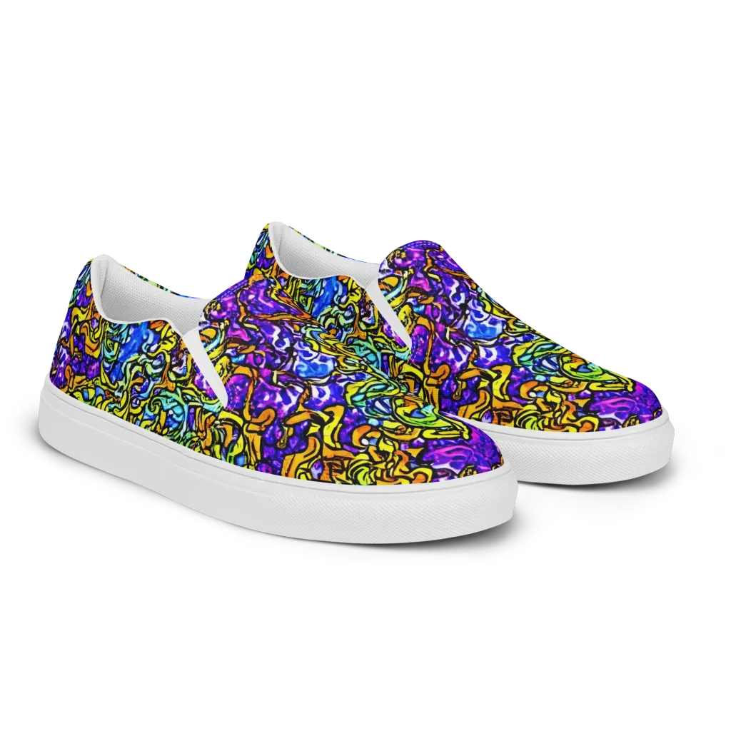 Jewel Frenzy on Women's Slip-On Canvas Shoes — Right Front