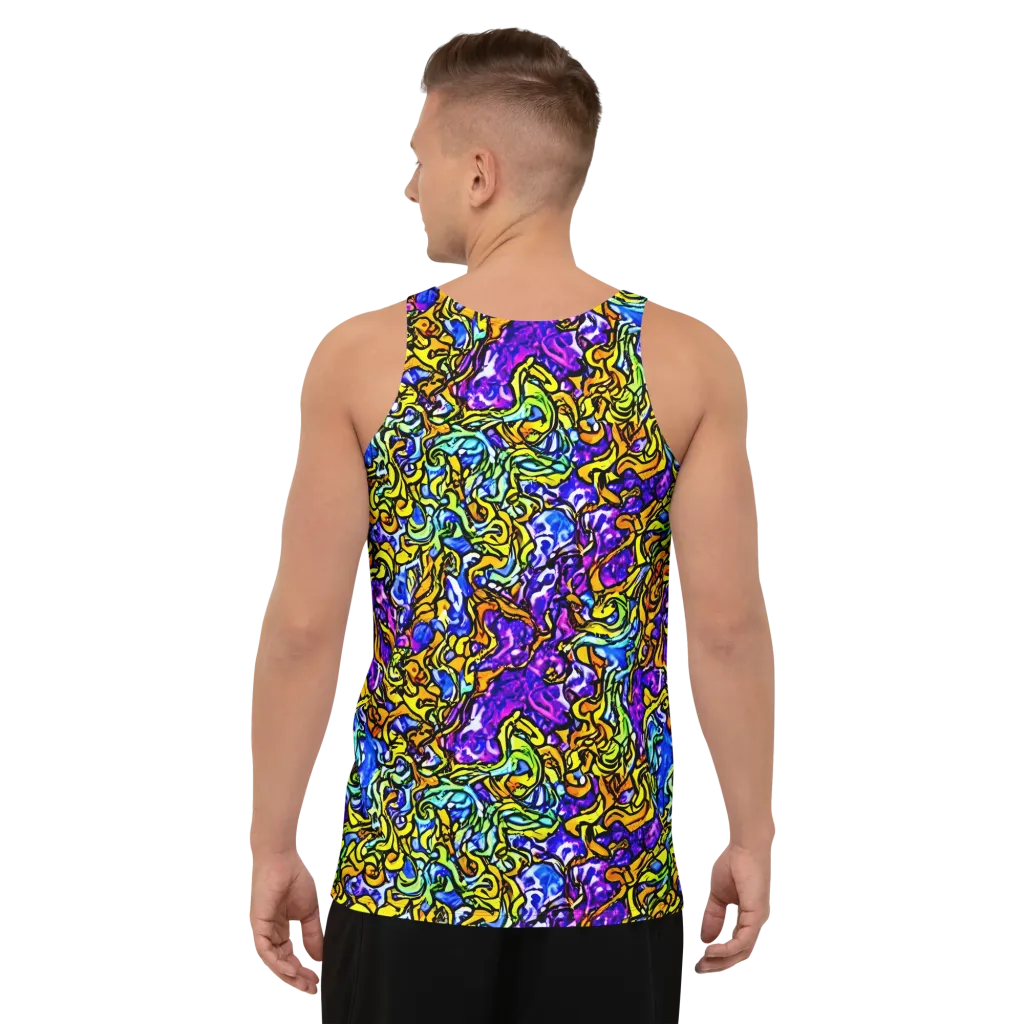 Jewel Frenzy on Men's Tank Top — Back