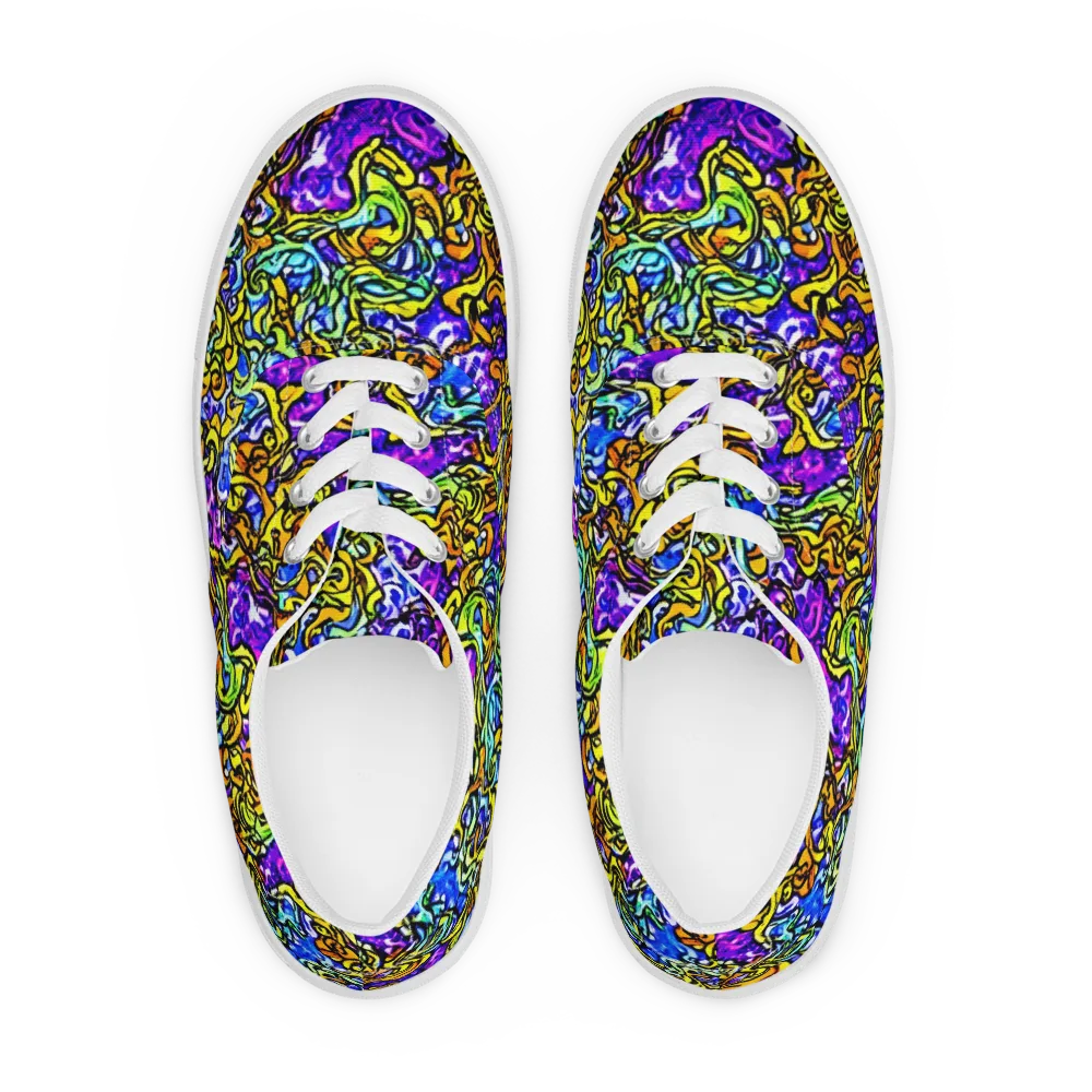 Jewel Frenzy on Men's Lace-Up Canvas Shoes — Front