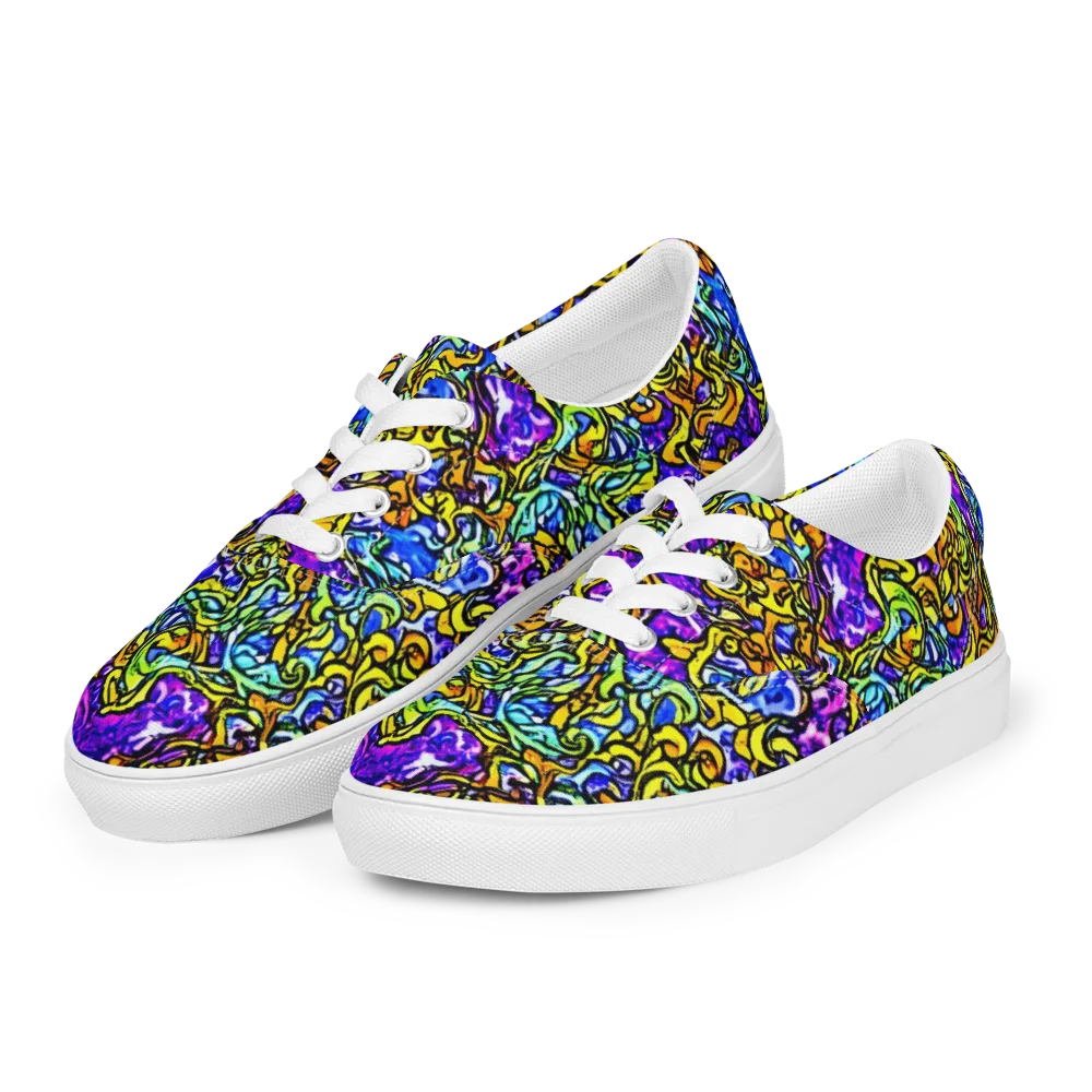 Jewel Frenzy on Men's Lace-Up Canvas Shoes — Left Front