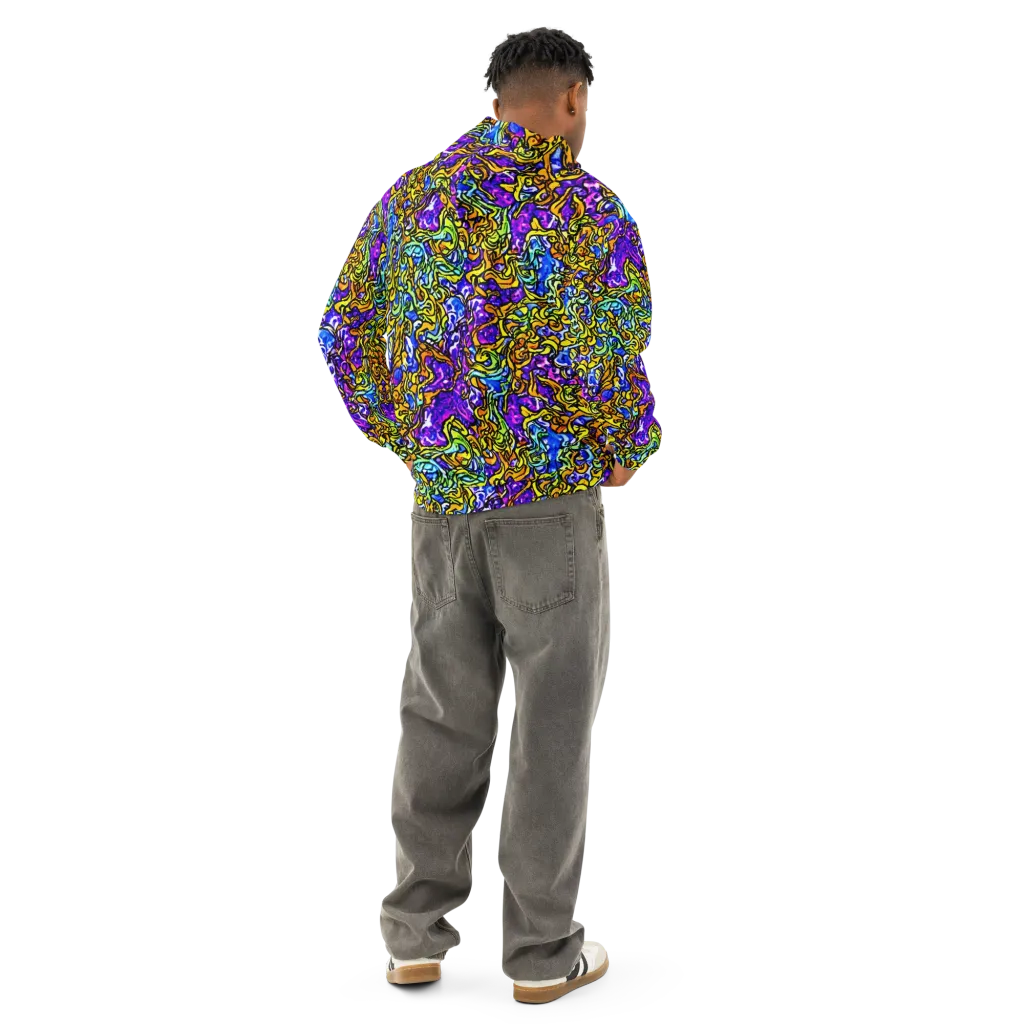 Jewel Frenzy on Cotton Hoodie — Back