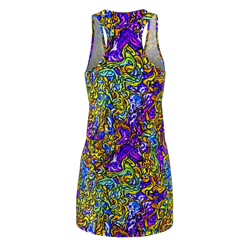 Jewel Frenzy on Racerback Dress — Back