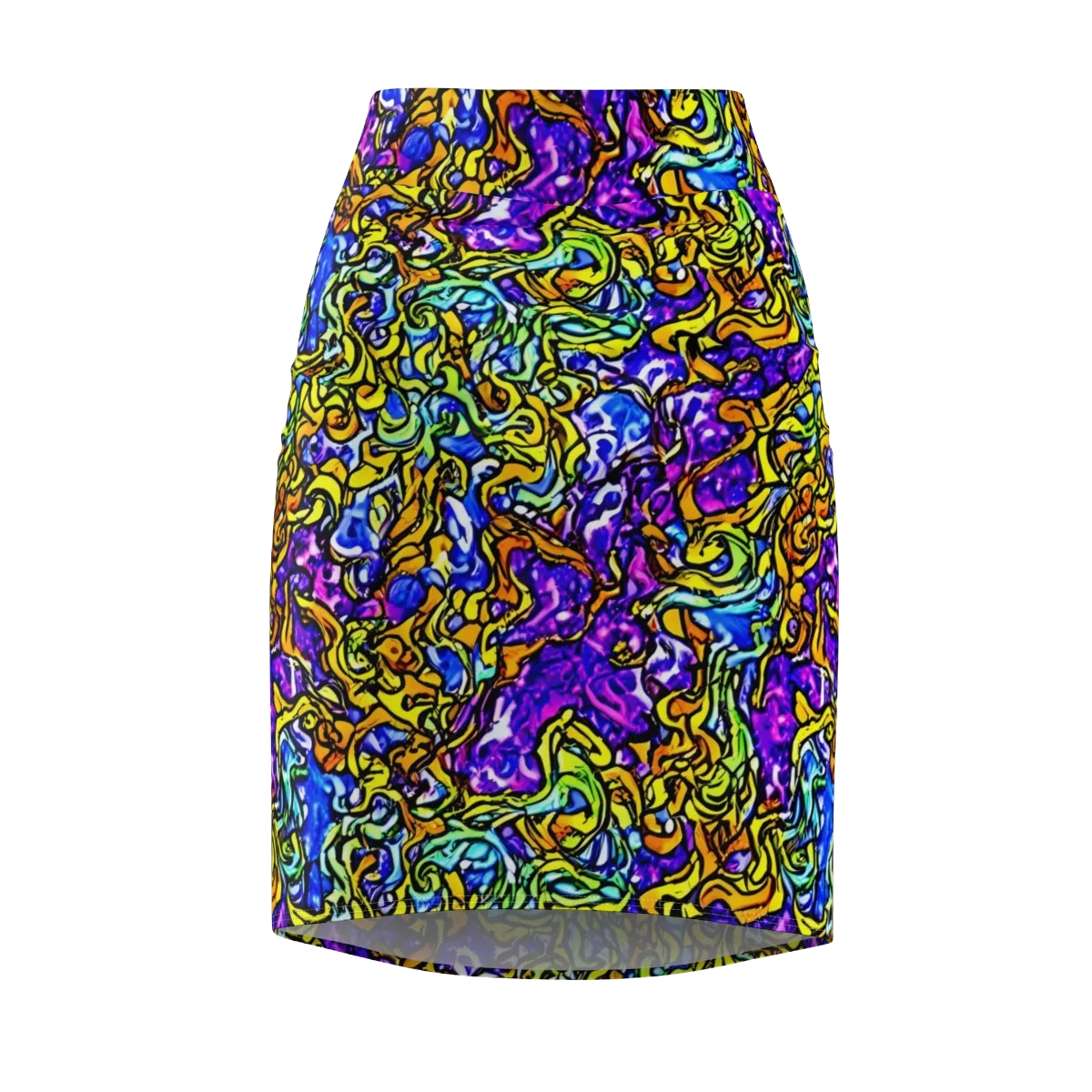 Jewel Frenzy on Pencil Skirt — Front
