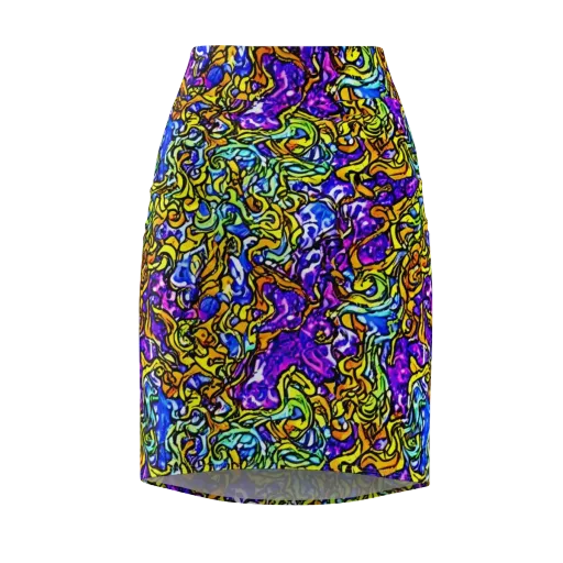 Jewel Frenzy on a Pencil Skirt