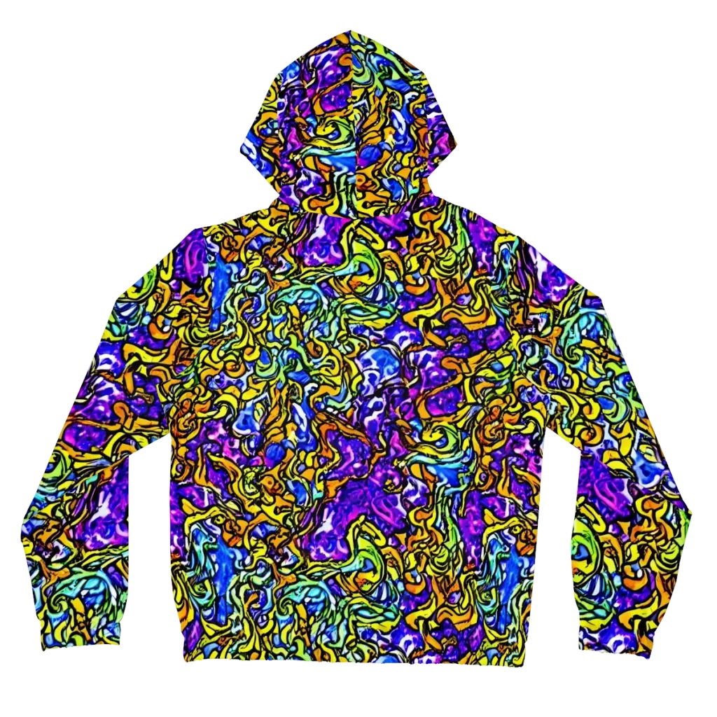 Jewel Frenzy on Women's Full-Zip Hoodie — Back