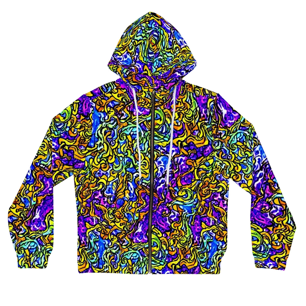 Jewel Frenzy on Women's Full-Zip Hoodie — Front