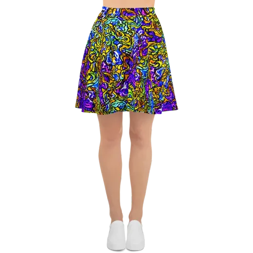 Jewel Frenzy on a Skater Skirt