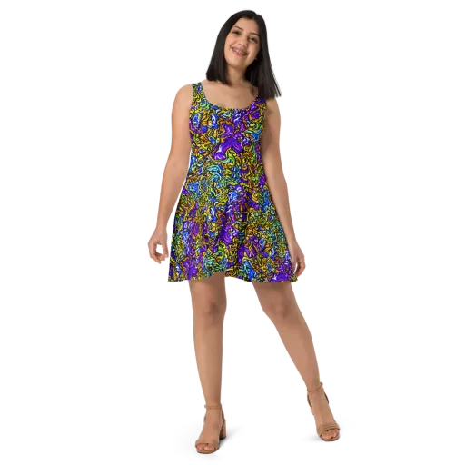 Jewel Frenzy on a Skater Dress