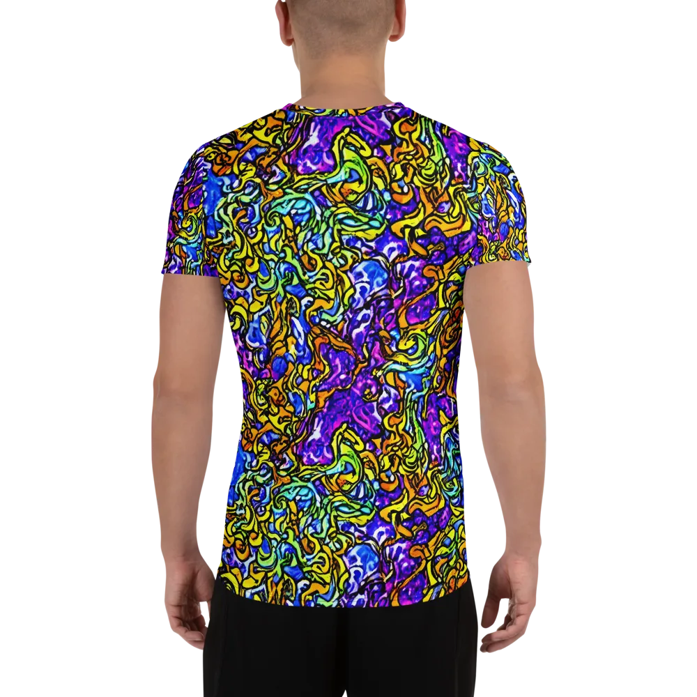 Jewel Frenzy on Men's Athletic T-Shirt — Back