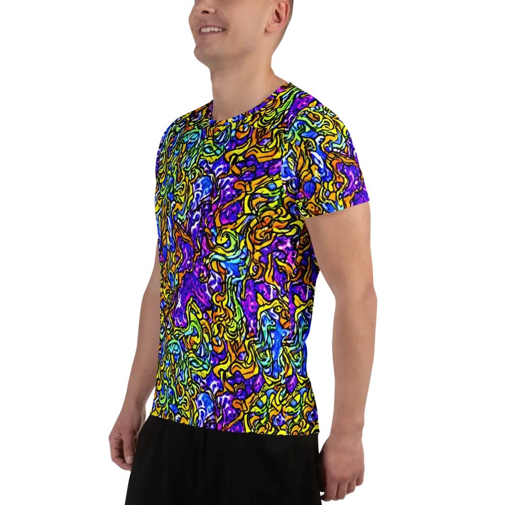 Jewel Frenzy on Men's Athletic T-Shirt — Left