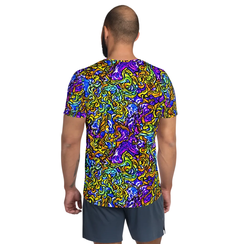 Jewel Frenzy on Men's Athletic T-Shirt — Back