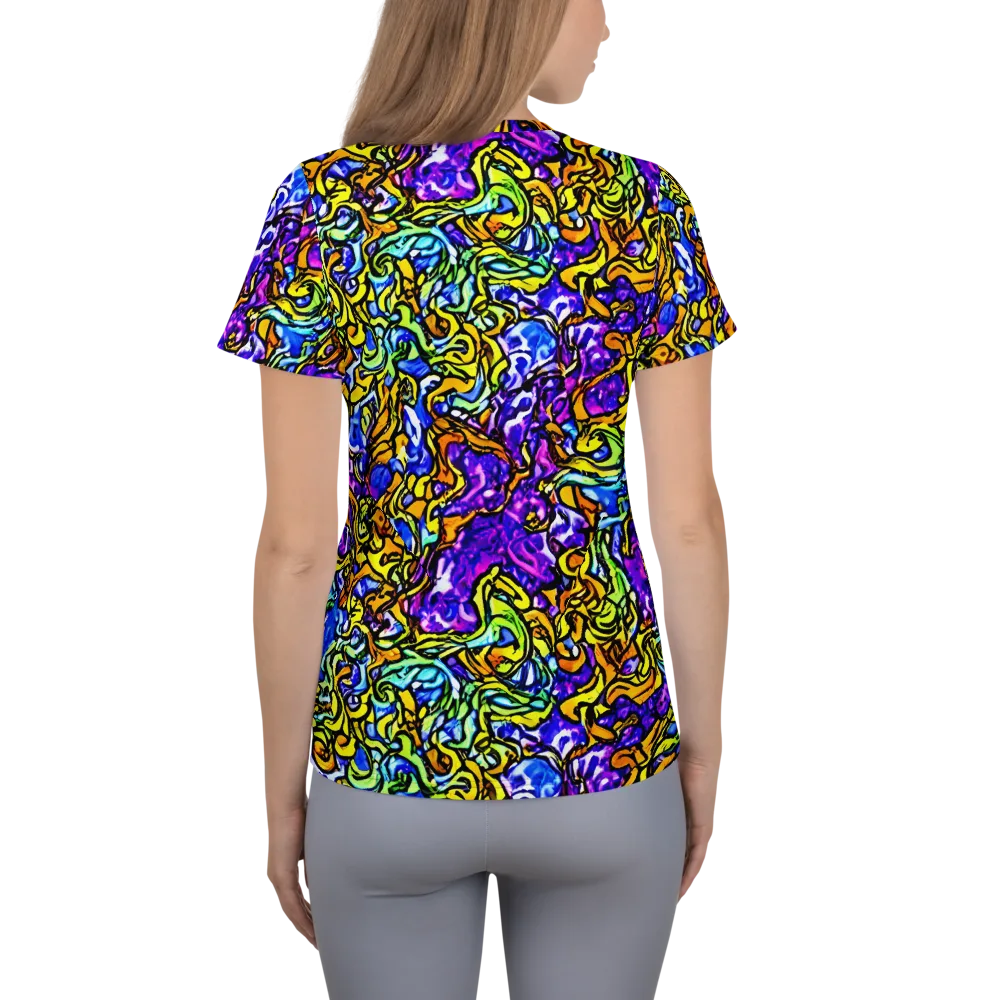 Jewel Frenzy on Women's Athletic T-Shirt — Back