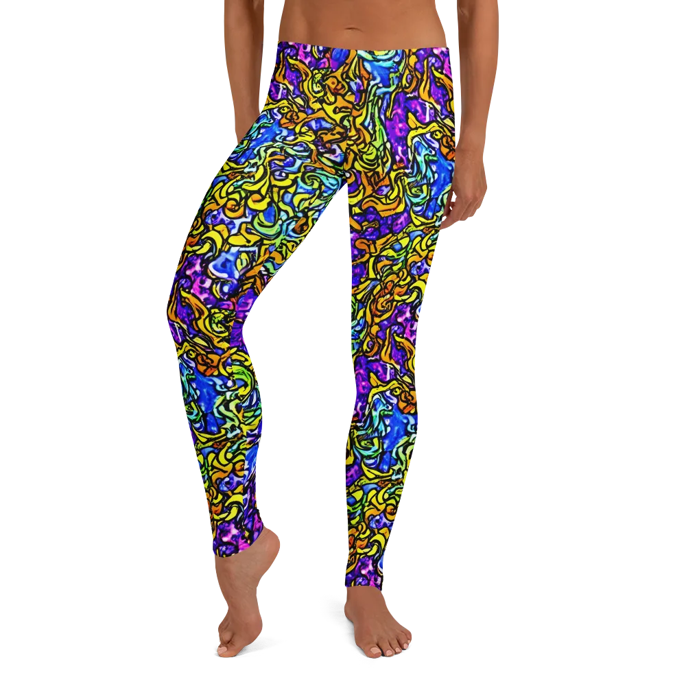 Jewel Frenzy on Leggings — Front