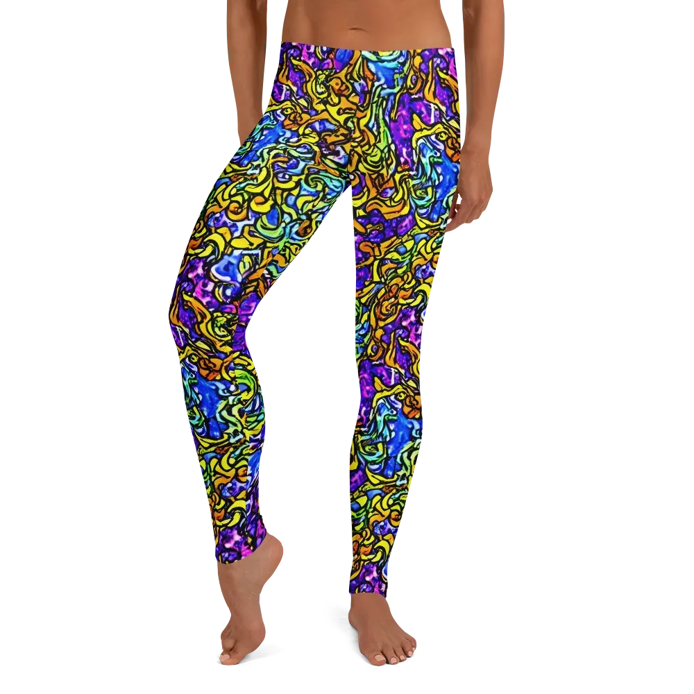 Jewel Frenzy on Leggings — Front