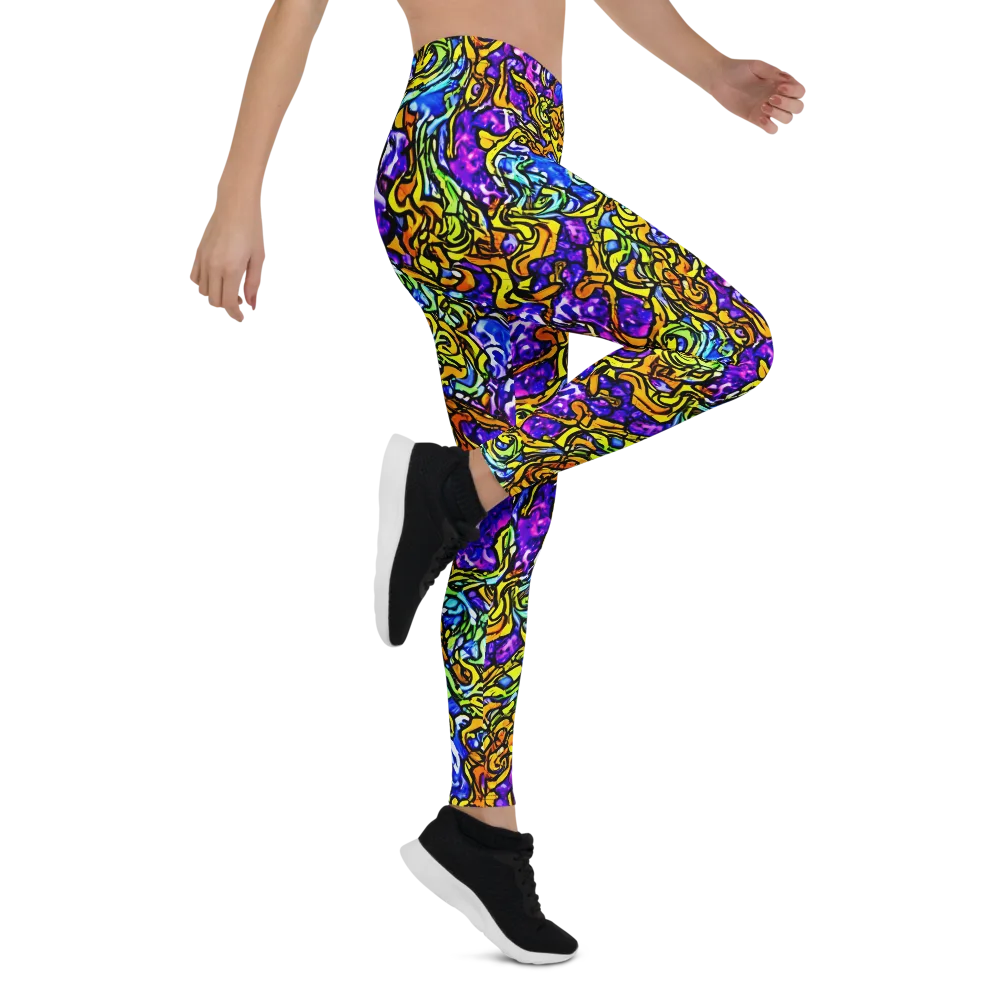 Jewel Frenzy on Leggings — Right