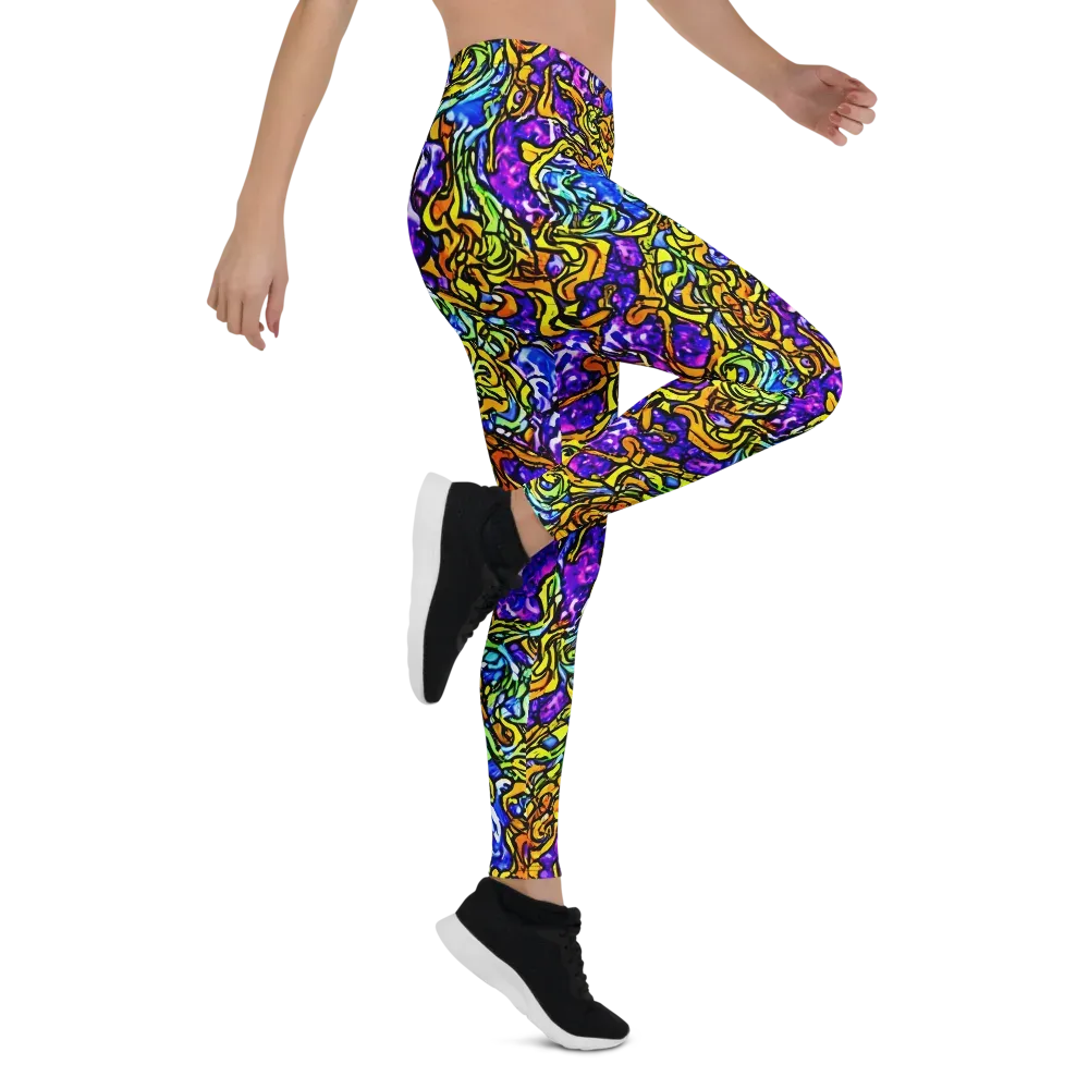 Jewel Frenzy on Leggings — Right