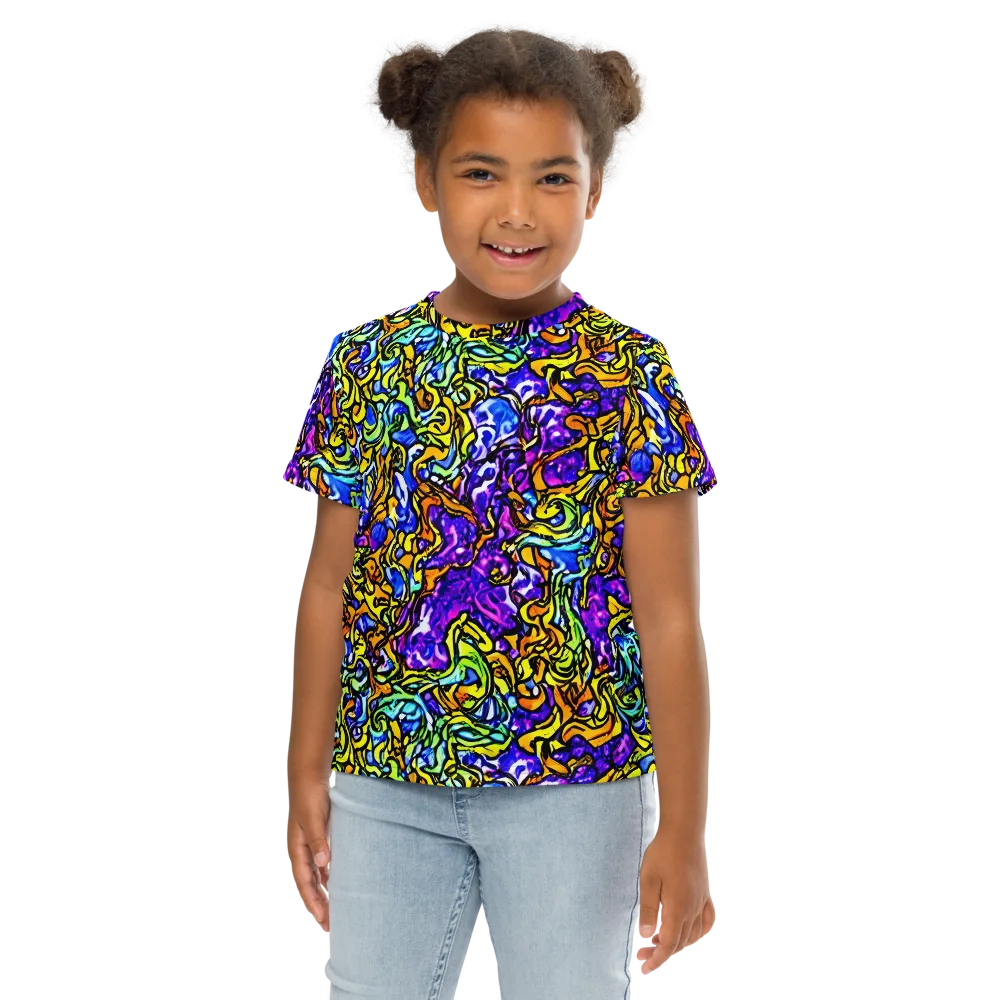 Jewel Frenzy on Kids Crew Neck T-Shirt — Front
