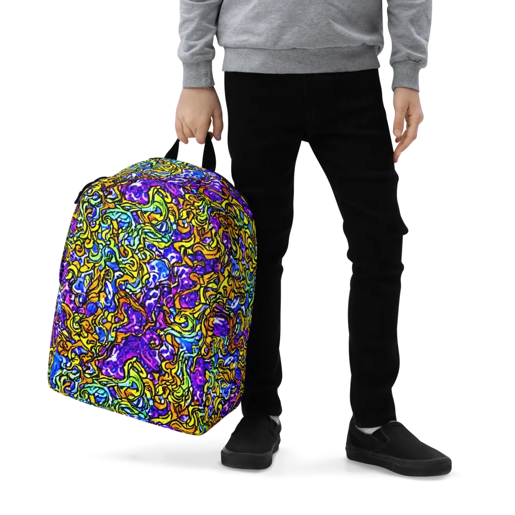 Jewel Frenzy on Minimalist Backpack — Zoomed-in