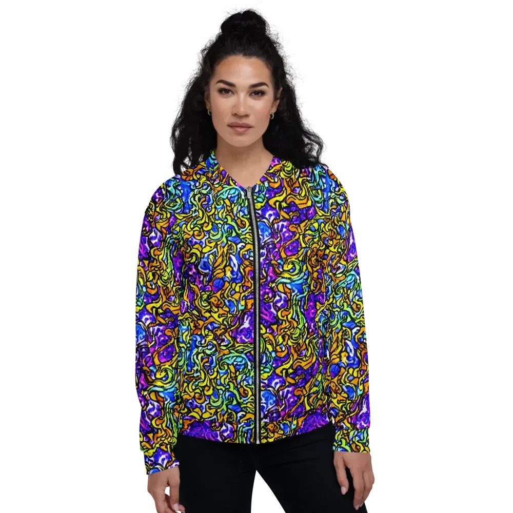 Jewel Frenzy on Bomber Jacket — Front