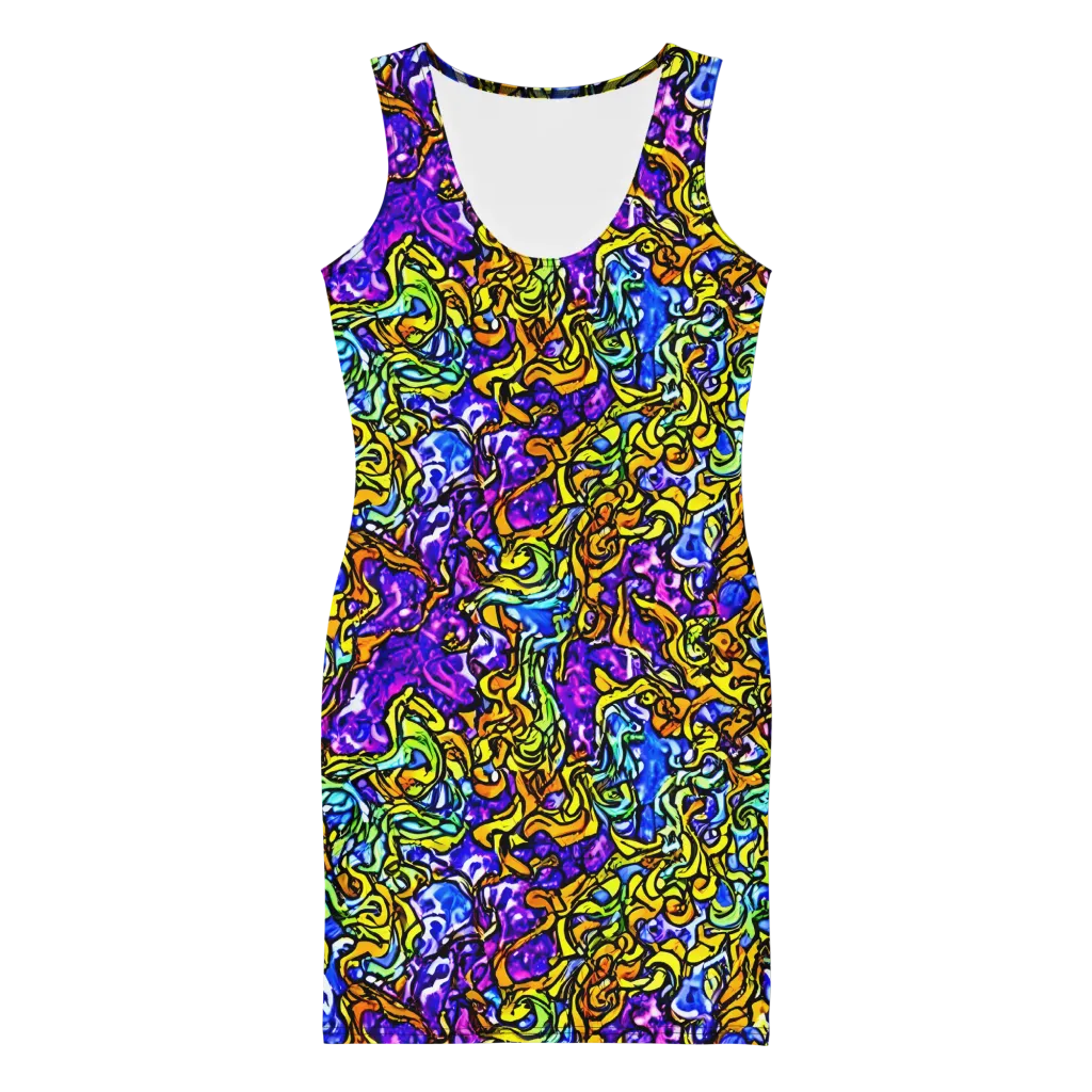 Jewel Frenzy on Bodycon Dress — Front