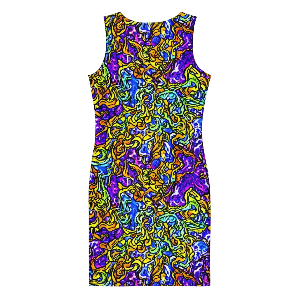 Jewel Frenzy on Bodycon Dress — Back
