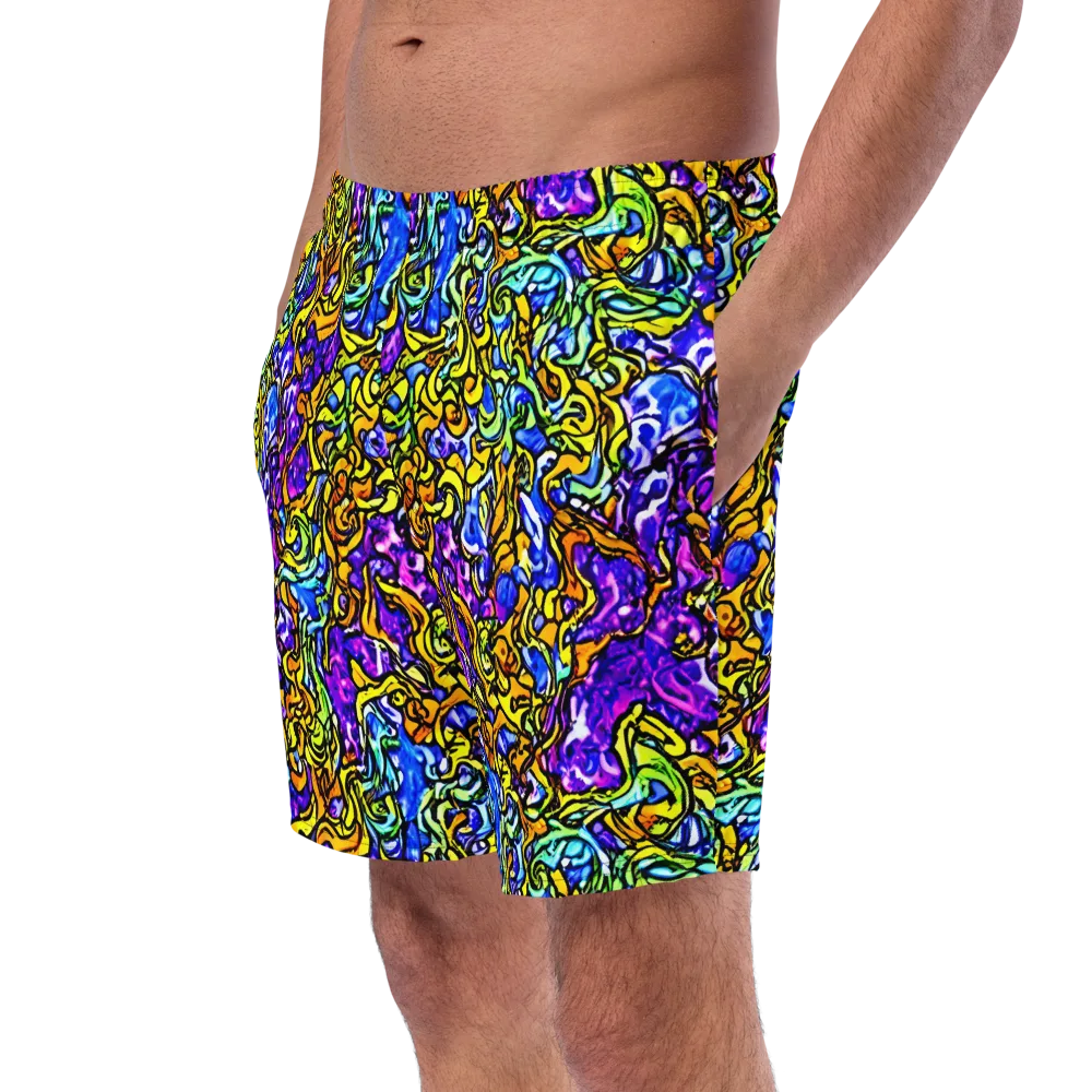 Jewel Frenzy on Swim Trunks — Left Front