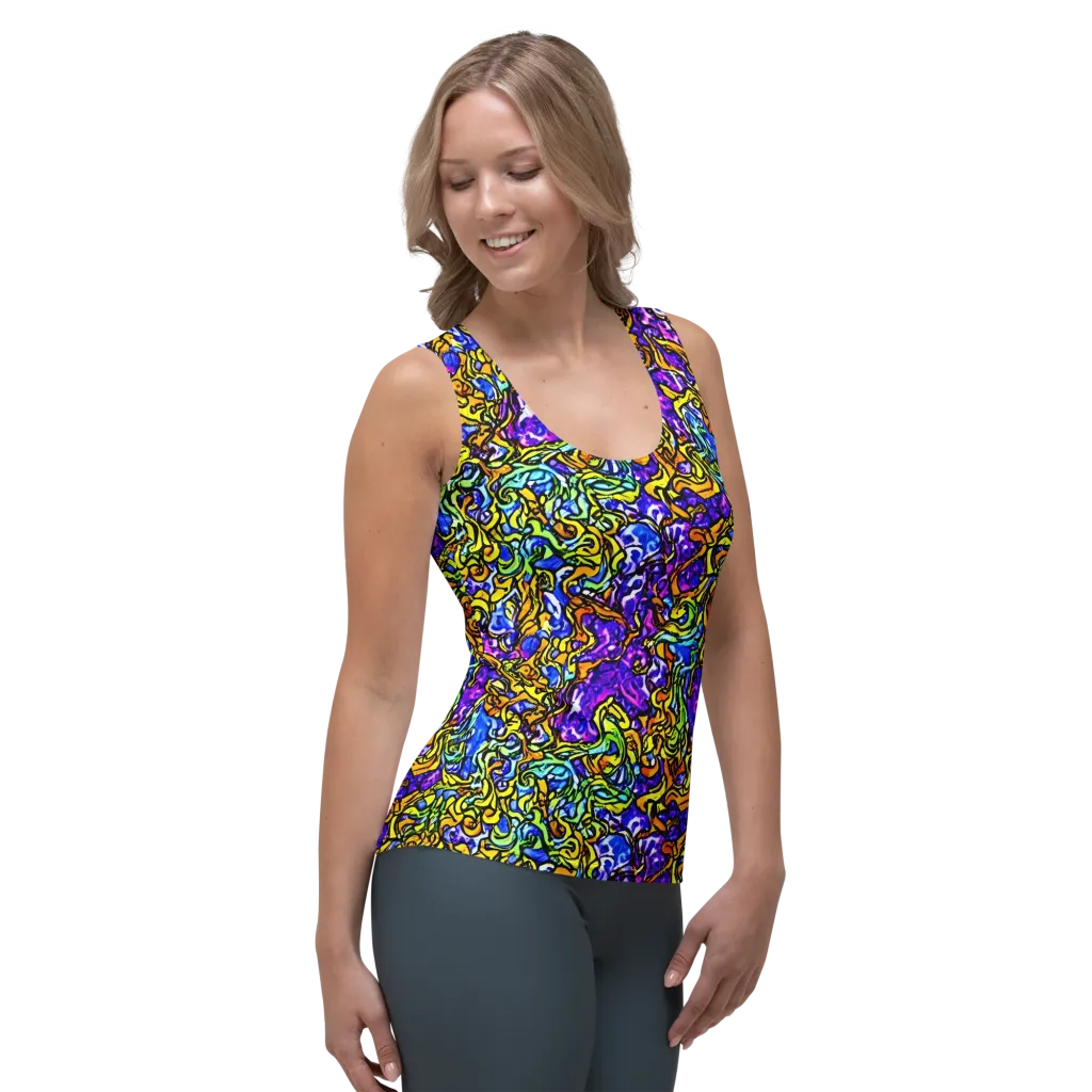 Jewel Frenzy on Women's Tank Top — Right Front