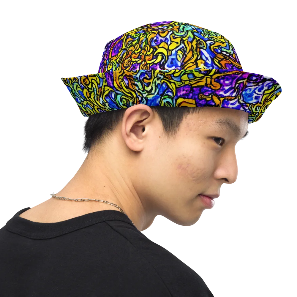 Jewel Frenzy on Reversible Bucket Hat — Right Outside